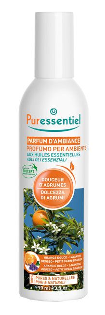PURESSENTIEL PROFUMO AMBIENTE DOLCEZZA AGRUMI ECOCERT 90 ML