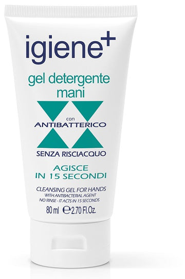 IGIENE+ GEL DETERGENTE MANI ANTIBATTERICO SENZA RISCIACQUO 80 ML
