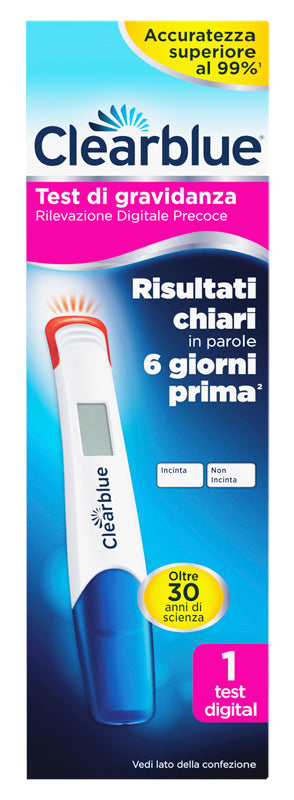 CLEARBLUE TEST GRAVIDANZA RILEVAZIONE PRECOCE DIGITALE 1 PEZZO