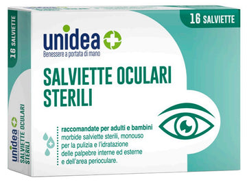 SALVIETTE OCULARI UNIDEA 16 PEZZI MONOUSO