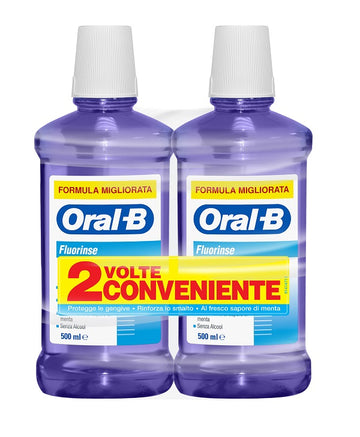 ORALB COLLUTORIO FLUORINSE BIPACCO 2X500 ML