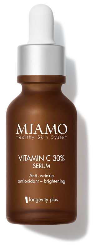 MIAMO HEALTHY SKIN SYSTEM VITAMIN C 30% SERUM ANTI WRINKLE ANTIOXIDANT BRIGHTENING LONGEVITY PLUS 30 ML