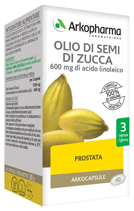 ARKOCAPSULE OLIO SEMI ZUCCA BIO 60 CAPSULE