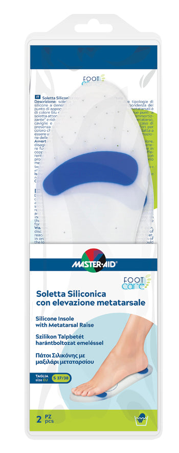 MASTER-AID FOOT CARE SOLETTA SILICONICA SMALL 37-38 EU ELEV METATARSO