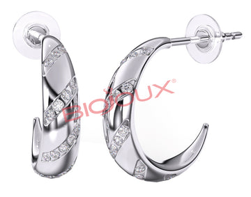 ORECCHINI ADELAIDE HOOP 15 MM