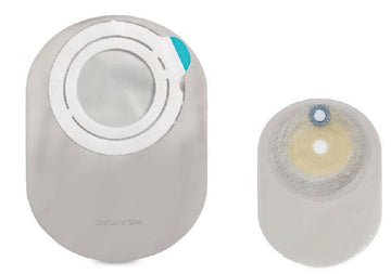 SENSURA MIO FLEX SISTEMA 2 PEZZI CON AGGANCIO ADESIVO SACCA COLOSTOMIA A FONDO CHIUSO TRASPARENTE 50MM 30 PEZZI