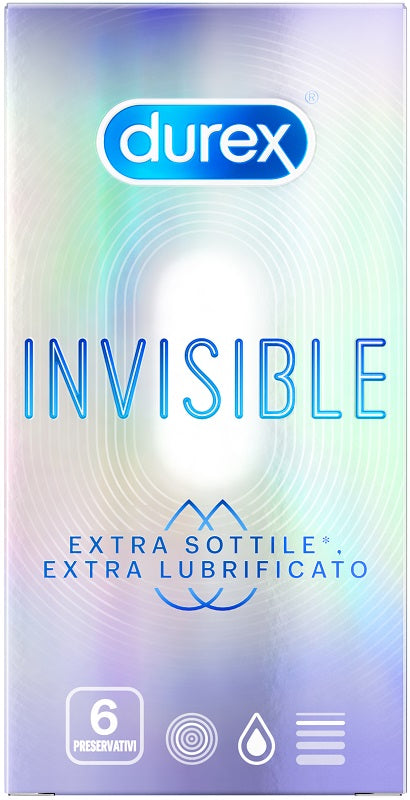 DUREX INVISIBLE EXTRA LUBRIFICANTE 6 PEZZI