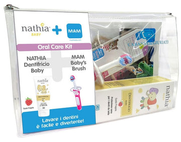 ORAL CARE KIT FEMMINA 1 DENTIFRICIO BABY NATHIA 50 ML + 1 MAM BABY'S BRUSH
