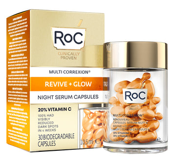 ROC MULTI CORREXION REVIVE + GLOW SIERO VISO NOTTE CAPSULE