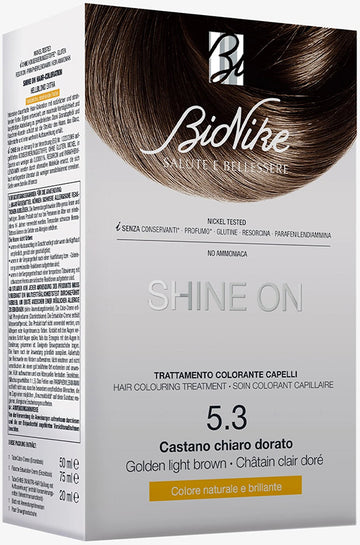 SHINE ON CASTANO CHIARO DORATO 5,3 FLACONE 75 ML + TUBO 50 ML