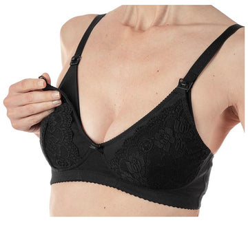 MAMMY REGGISENO COTONE ALLATTAMENTO BLACK 5C