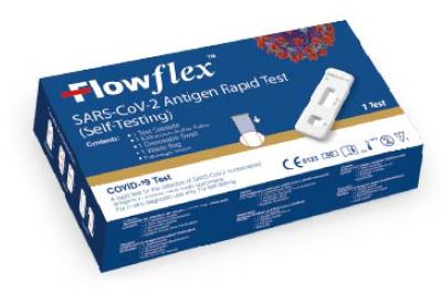 ACON FLOWFLEX SARS-COV-2 TEST RAPIDO ANTIGENICO AUTODIAGNOSI KIT COMPOSTO DA 1 TEST E TUBI ESTRAZIONE TAPPO SIGILLATO IN ALLUMINIO