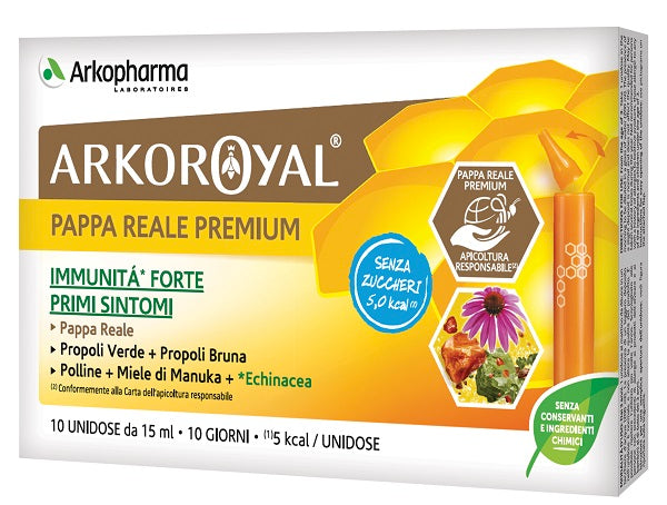 ARKOROYAL IMMUNITA' SENZA ZUCCHERO 10 FLACONCINI DA 15 ML