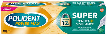 POLIDENT SUPER TENUTA + SIGILLANTE MENTA DELICATA ADESIVO PROTESI DENTALE 40 G