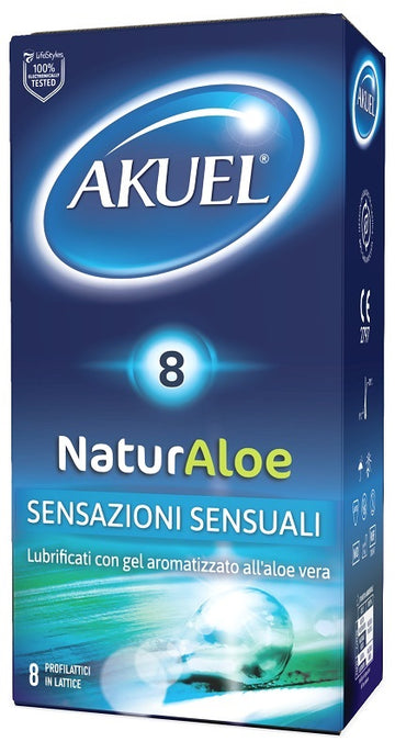 PROFILATTICO NATURALOE LUBRIFICATO CON ALOE VERA 8 PEZZI