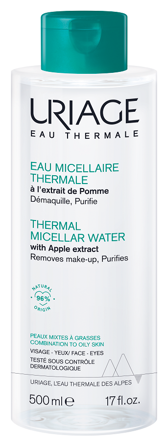 URIAGE EAU MICELLAIRE THERMALE PELLI MISTE GRASSE FLACONE 500 ML