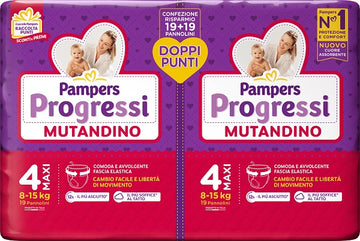 PAMPERS PROGRESSI MUTANDINO MAXI PACCO DOPPIO 38 PEZZI