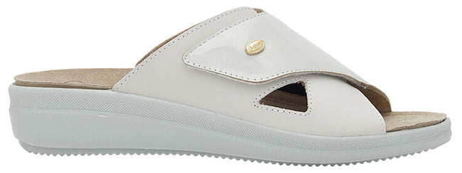 ANTONIA CROSS PATENT LEATHER+LEATHER W IVORY 38