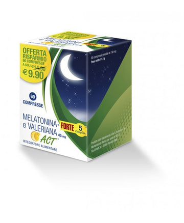 MELATONINA ACT 1MG + VALERIANA + 5 FORTE COMPLEX 60 COMPRESSE