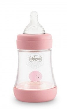 CHICCO BIBERON PERFECT 5 GIRL 150 ML IN SILICONE 1 FORO