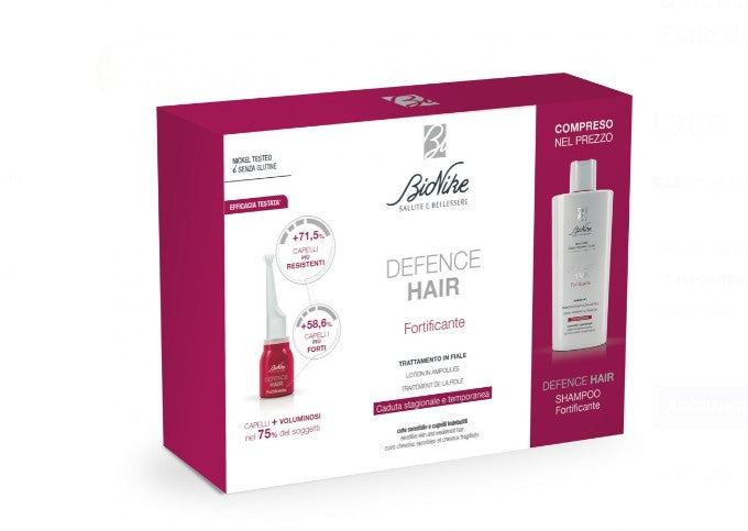DEFENCE HAIR BIPACK RIDENSIFICANTE 21 FIALE 6 ML + SHAMPOO 200 ML