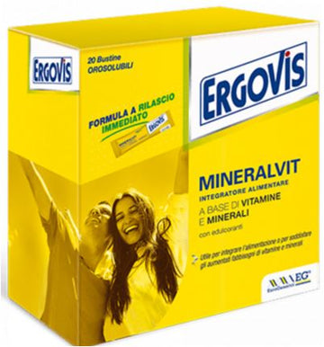ERGOVIS MINERALVIT 20 BUSTE OROSOLUBILI 30 G