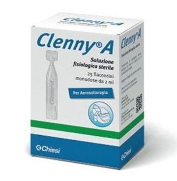 CLENNY A SOLUZIONE FISIOLOGICA STERILE PER AEROSOLTERAPIA 25 FLACONCINI MONODOSE DA 2 ML