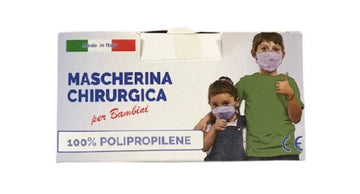 Mascherina Chirurgica CE - Made in Italy per Bambini - CONFEZIONI DA 10 PZ