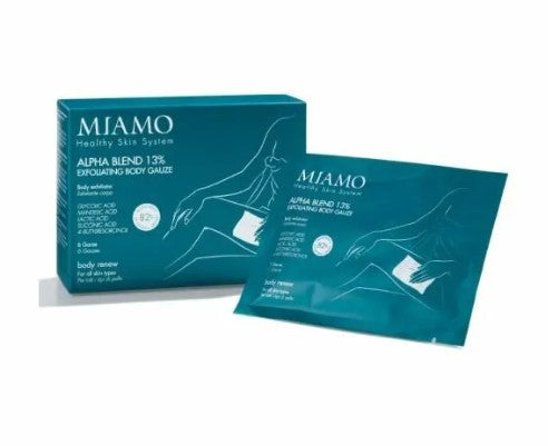 MIAMO BODY RENEW ALPHA BLEND 13% EXFOLIATING BODY GAUZE INBEVUTE 6 BUSTE