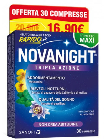 NOVANIGHT 30 COMPRESSE RILASCIO RADIDO NEW