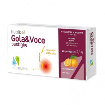 NUTRIDEF GOLA & VOCE SUGAR FREE ARANCIA 20 PASTIGLIE