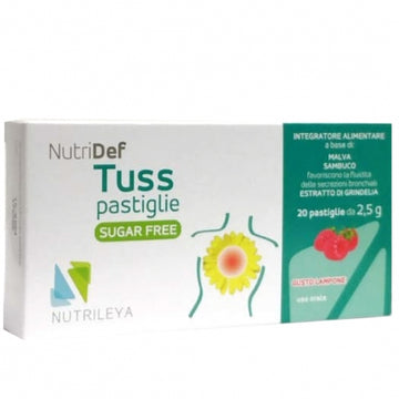 NUTRIDEF TUSS SUGAR FREE LAMPONE 20 PASTIGLIE