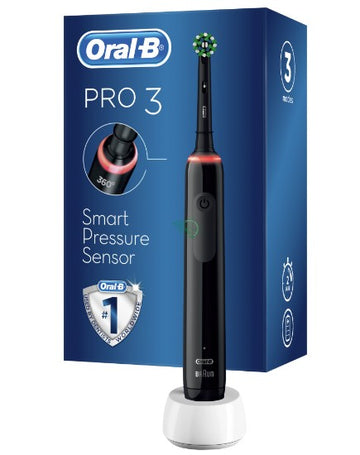 ORAL-B PRO 3 BLACK SPAZZOLINO ELETTRICO + 2 REFILL