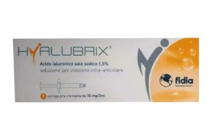 SIRINGA INTRA-ARTICOLARE HYALUBRIX ACIDO IALURONICO 1,5% 30 MG 2 ML NO ETO